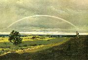 Landschaft mit Regenbogen